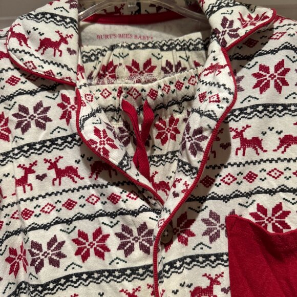 Burts Bees Baby and Family Matching Holiday Organic Cotton Adult Size PJ's - Picture 7 of 8